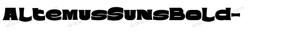 AltemusSunsBold字体转换