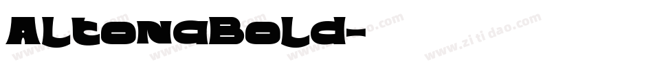 AltonaBold字体转换