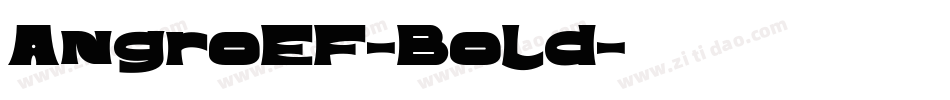 AngroEF-Bold字体转换