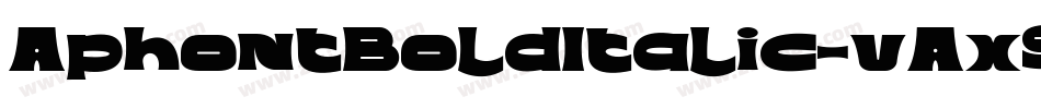 AphontBoldItalic-vAx9字体转换