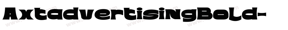 AxtadvertisingBold字体转换