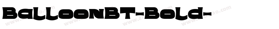 BalloonBT-Bold字体转换