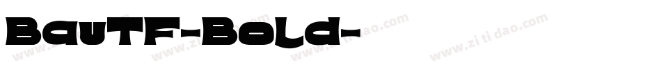 BauTF-Bold字体转换