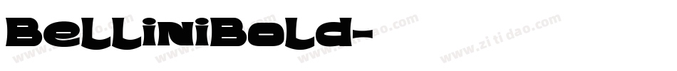 BelliniBold字体转换