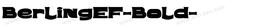BerlingEF-Bold字体转换