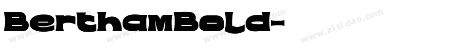 BerthamBold字体转换