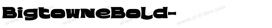 BigtowneBold字体转换