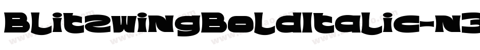 BlitzwingBoldItalic-n3nY字体转换