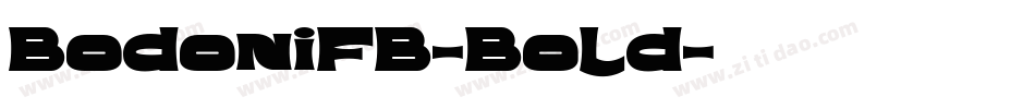 BodoniFB-Bold字体转换