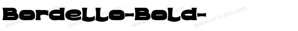 Bordello-Bold字体转换