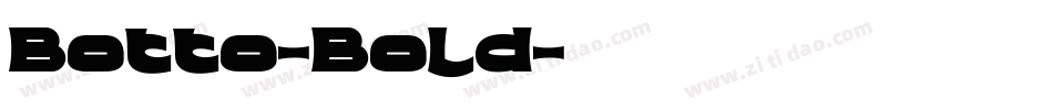 Botto-Bold字体转换