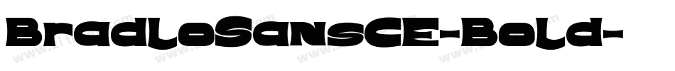 BradloSansCE-Bold字体转换
