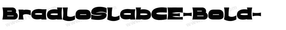 BradloSlabCE-Bold字体转换