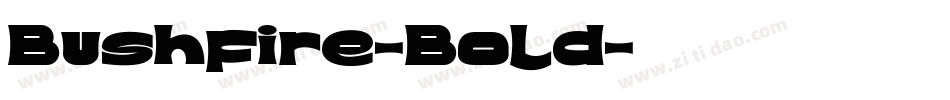 Bushfire-Bold字体转换