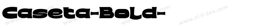 Caseta-Bold字体转换