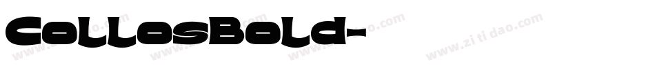 CollosBold字体转换