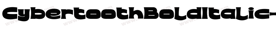 CybertoothBoldItalic-qwnd字体转换