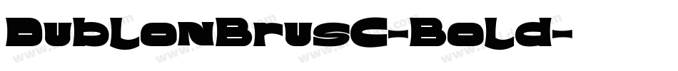 DublonBrusC-Bold字体转换