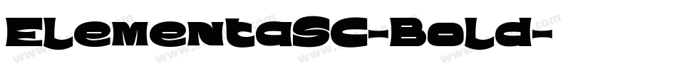 ElementaSC-Bold字体转换