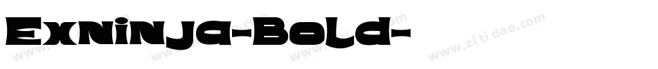 Exninja-Bold字体转换