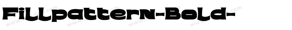 Fillpattern-Bold字体转换