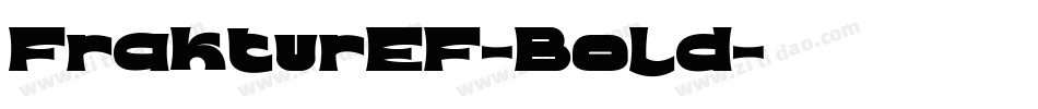 FrakturEF-Bold字体转换