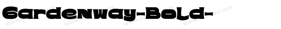 Gardenway-Bold字体转换