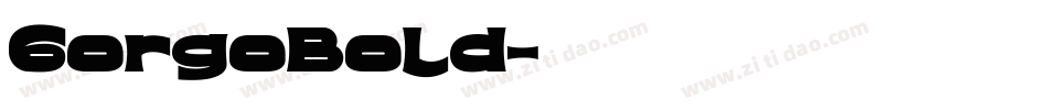 GorgoBold字体转换