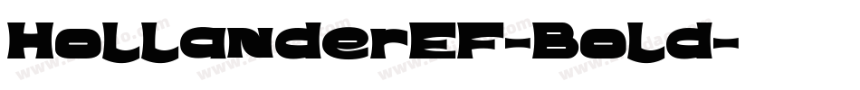 HollanderEF-Bold字体转换