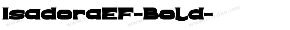 IsadoraEF-Bold字体转换