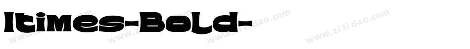 Itimes-Bold字体转换