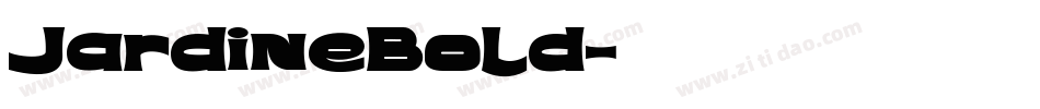 JardineBold字体转换