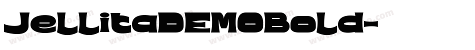 JellitaDEMOBold字体转换