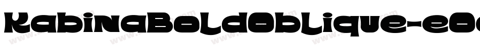 KabinaBoldOblique-eOag字体转换