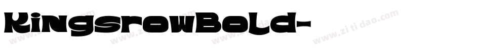 KingsrowBold字体转换