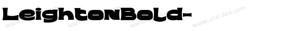 LeightonBold字体转换