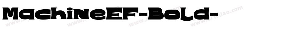 MachineEF-Bold字体转换