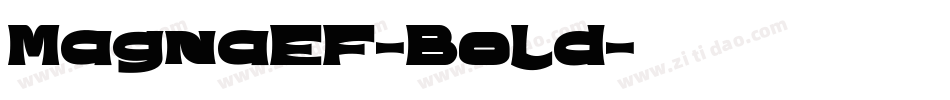 MagnaEF-Bold字体转换