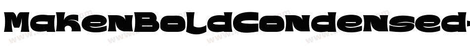 MakenBoldCondensed-p7ZOZ字体转换