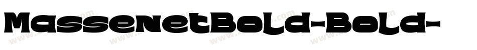 MassenetBold-Bold字体转换