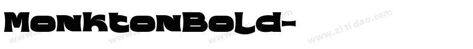 MonktonBold字体转换