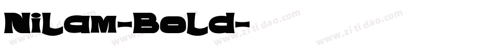 Nilam-Bold字体转换