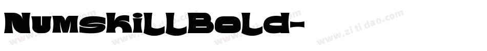 NumskillBold字体转换
