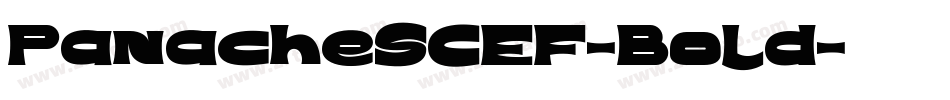 PanacheSCEF-Bold字体转换
