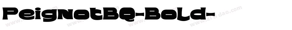 PeignotBQ-Bold字体转换