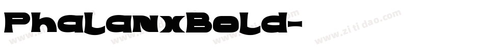 PhalanxBold字体转换