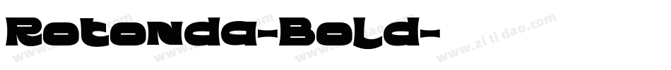 Rotonda-Bold字体转换