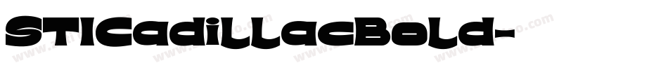 STICadillacBold字体转换