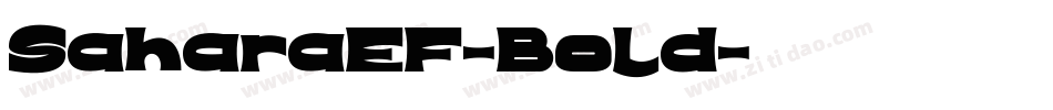 SaharaEF-Bold字体转换