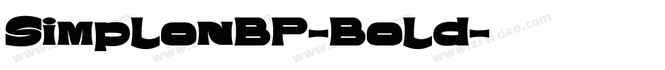 SimplonBP-Bold字体转换